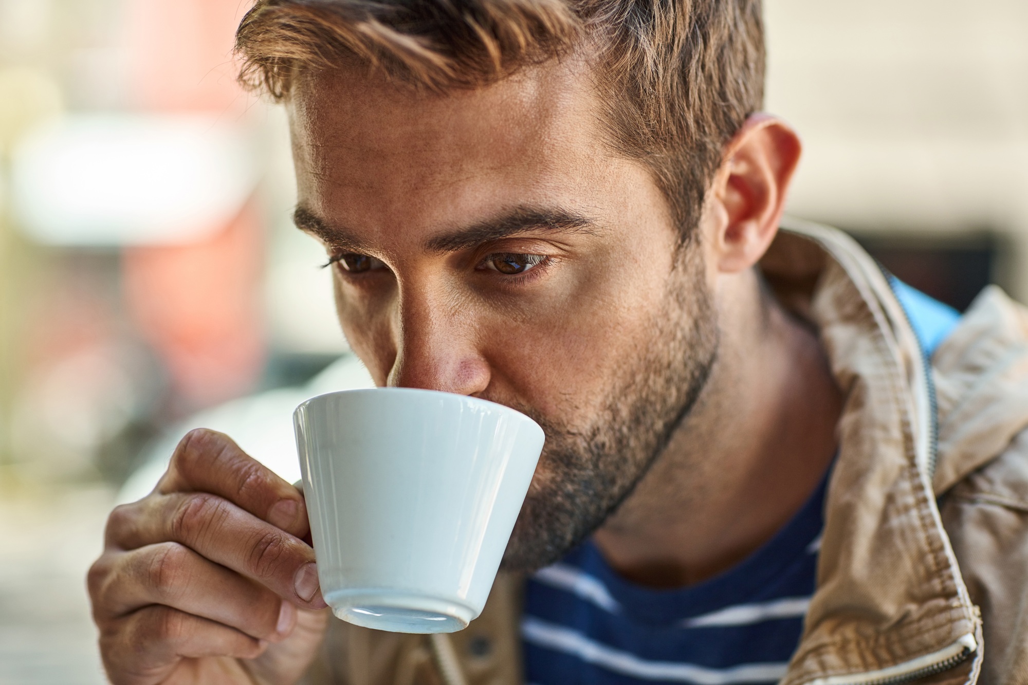 Sampling coffees from all over the world