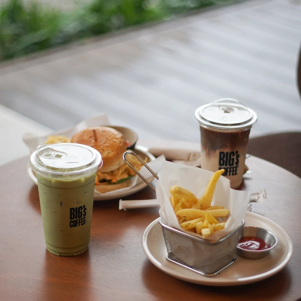 bigs coffee snacks and drinks menu