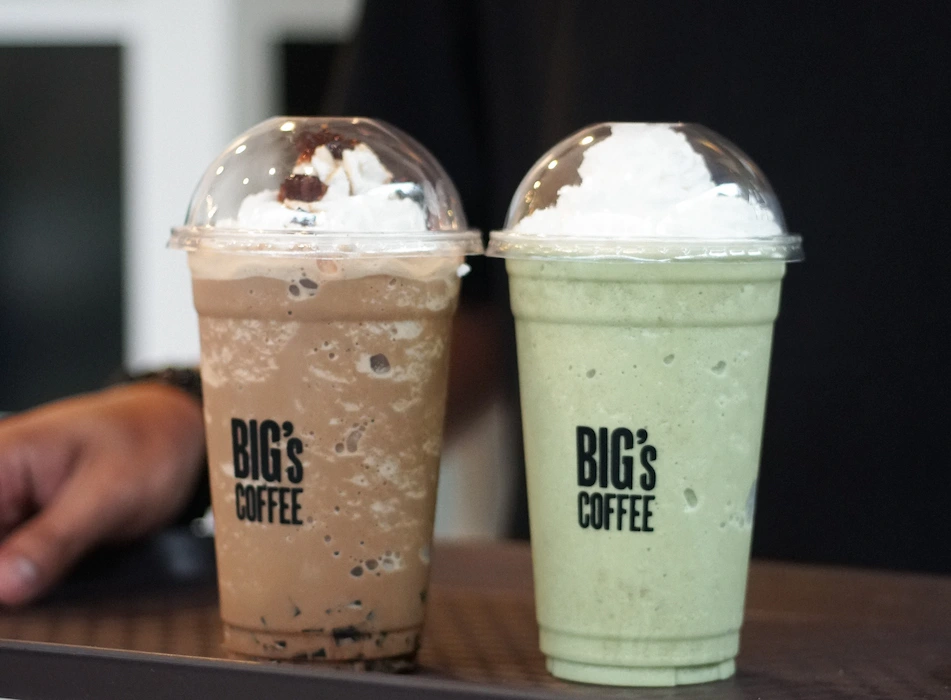 bigs coffee two frappe flavors